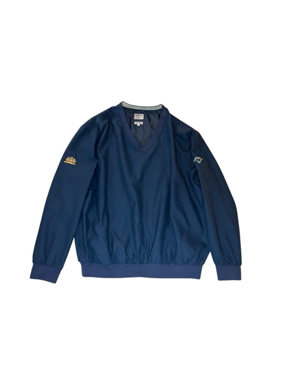 Callaway Pullover Jacket Golf Sport Long Sleeve Navy Blue Men’s Sz L Lined